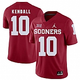 Oklahoma Sooners 10 Austin Kendall Red College Football Jersey Dzhi,baseball caps,new era cap wholesale,wholesale hats